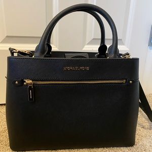 Black Michael Kors structured bag